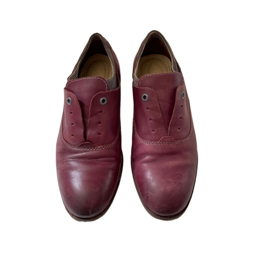 Hush Puppies Red Leather Laceless Oxfords, Women’s Size 8 - Picture 2 of 10